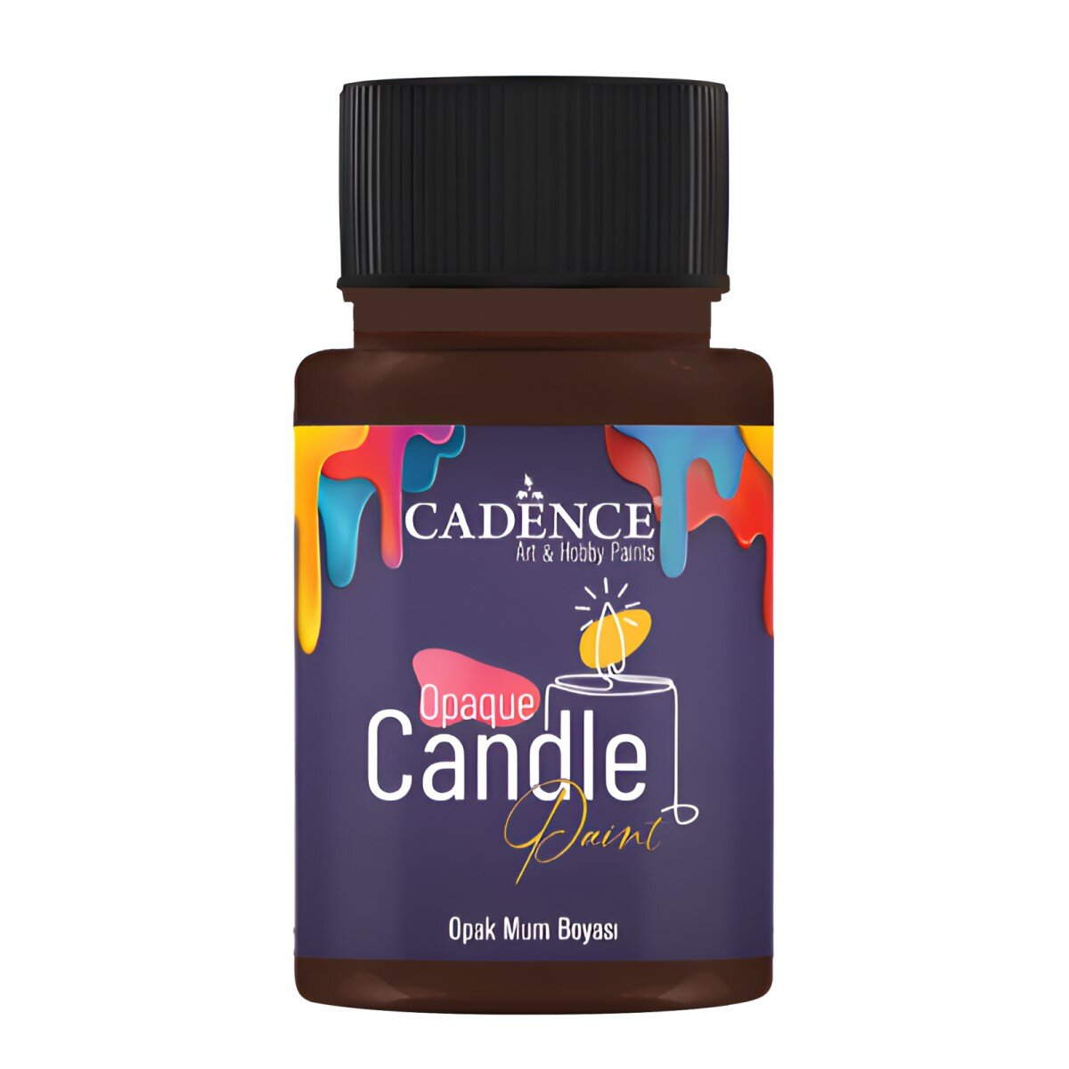 Краска для свечей Cadence Opaque Candle Paint, 50 ml. Brown CDL-33