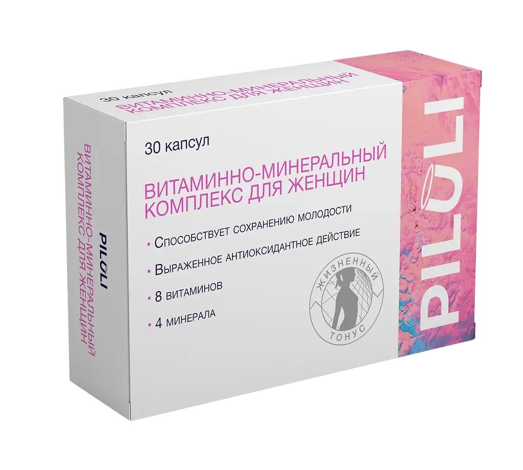 PILULI Витаминно-минеральный комплекс для женщин капсулы по 1075 мг 30 шт