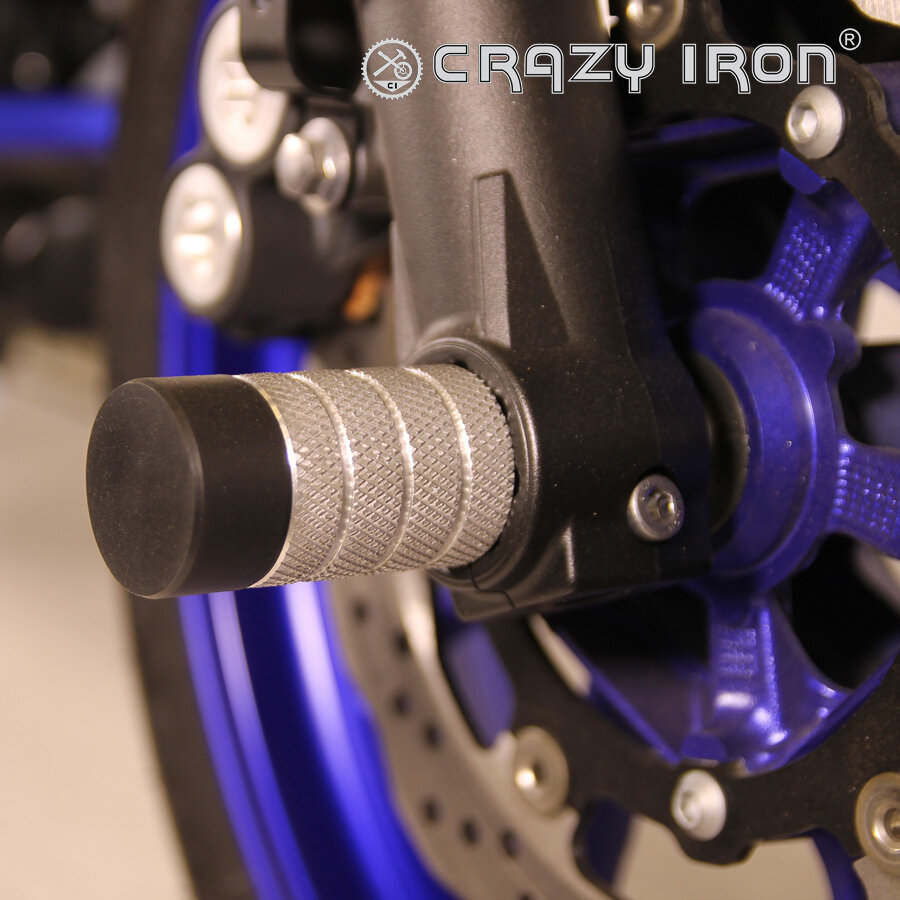 Пеги в ось переднего колеса YAMAHA MT-07, FZ-07, XSR700 CRAZY IRON