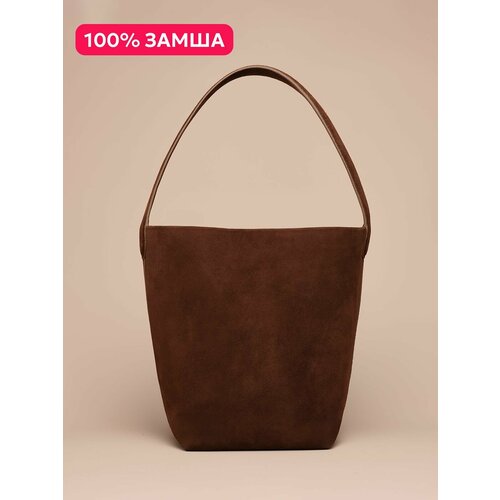 Сумка шоппер JACK ARNO фактура матовая Шоколадный 11060₽