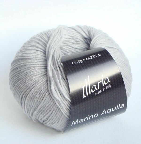 Пряжа меринос Illaria "Merino Aquila" 07 перламутр