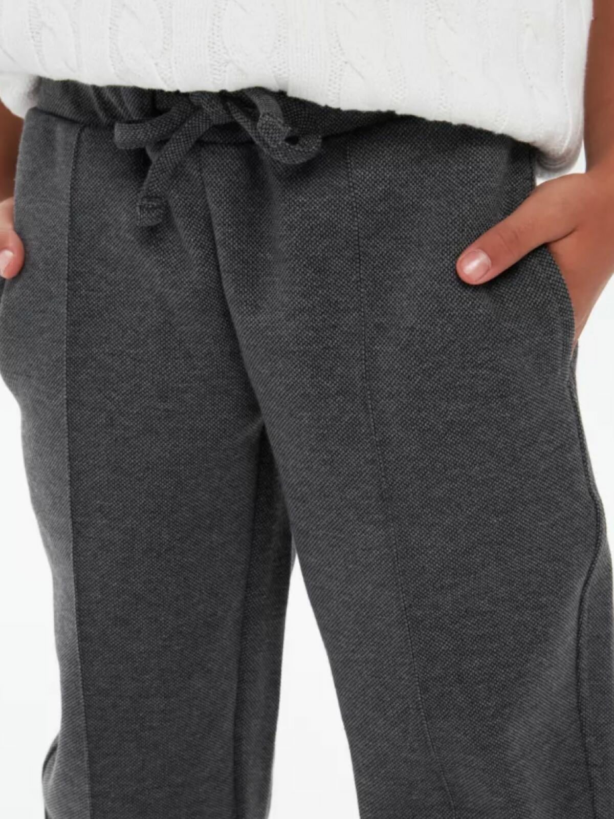 Брюки школьные DNZ, размер 146, антрацитовый — фото 1