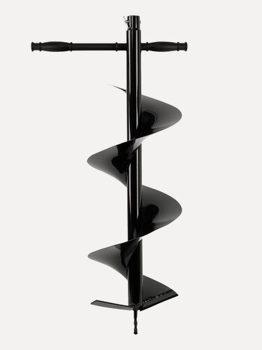 Изображение товара Шнек для грунта Denzel E-250диаметр 250мм, длина 800мм, соединение 20мм, несъёмный нож 56025