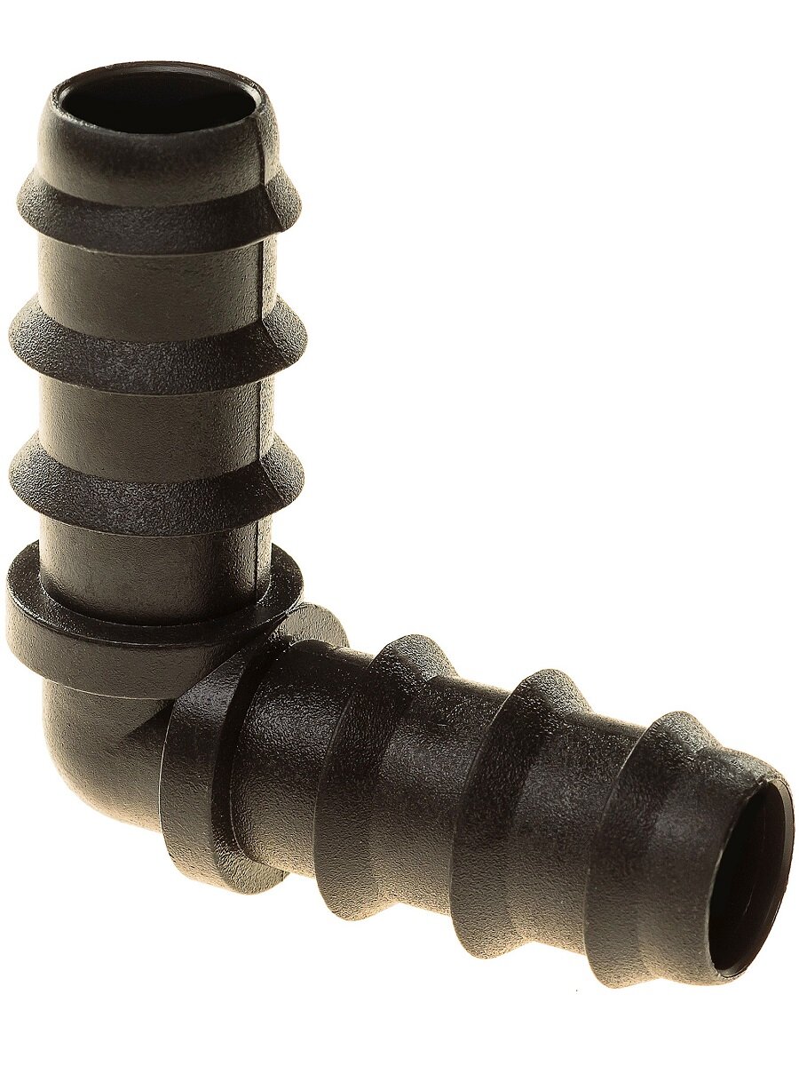 Уголок Masterprof, для капельной трубки, пластик, диаметр 16 мм, комплект 5 шт — фото 1