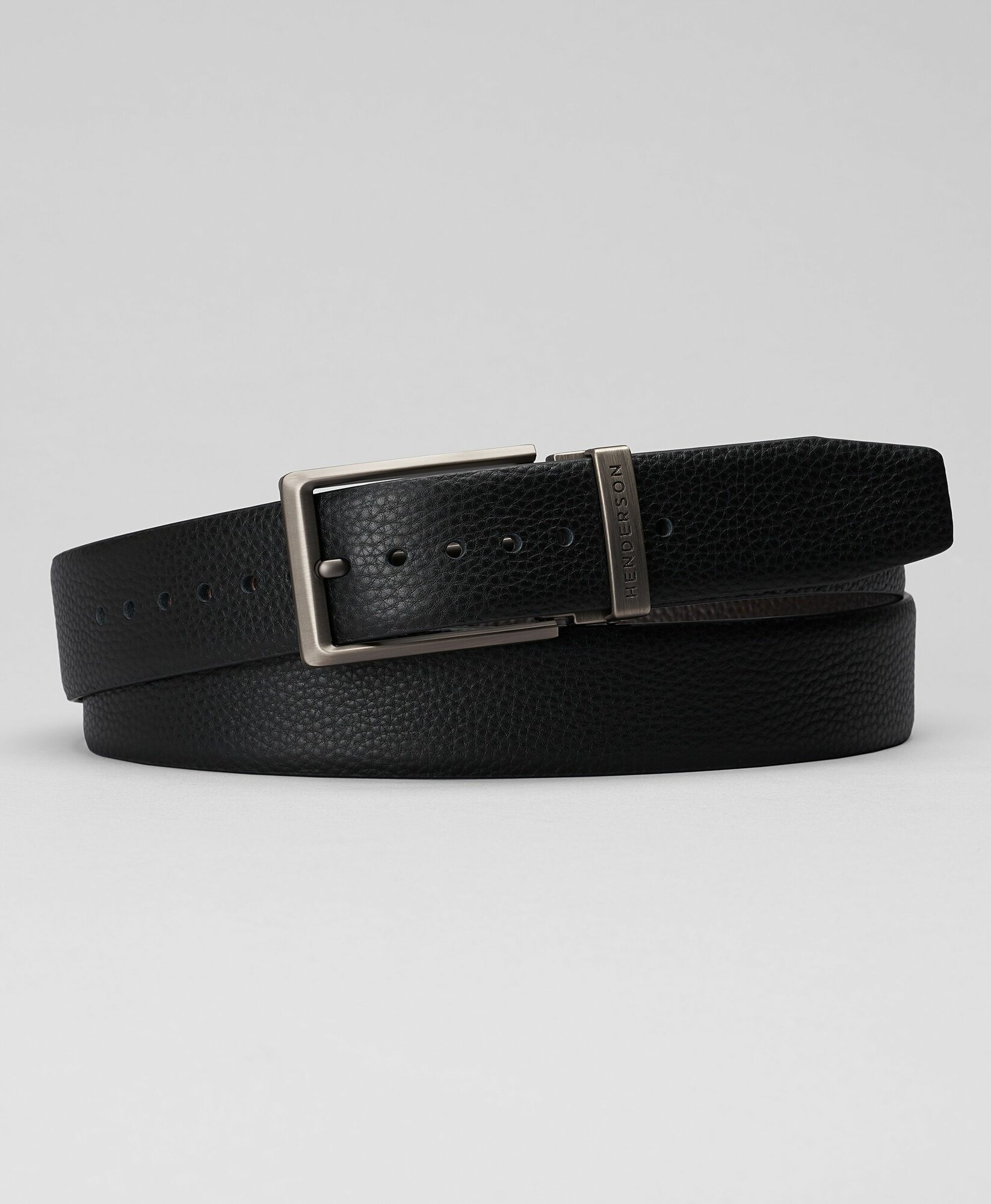 Ремень HENDERSON для мужчин, размер 115, черный