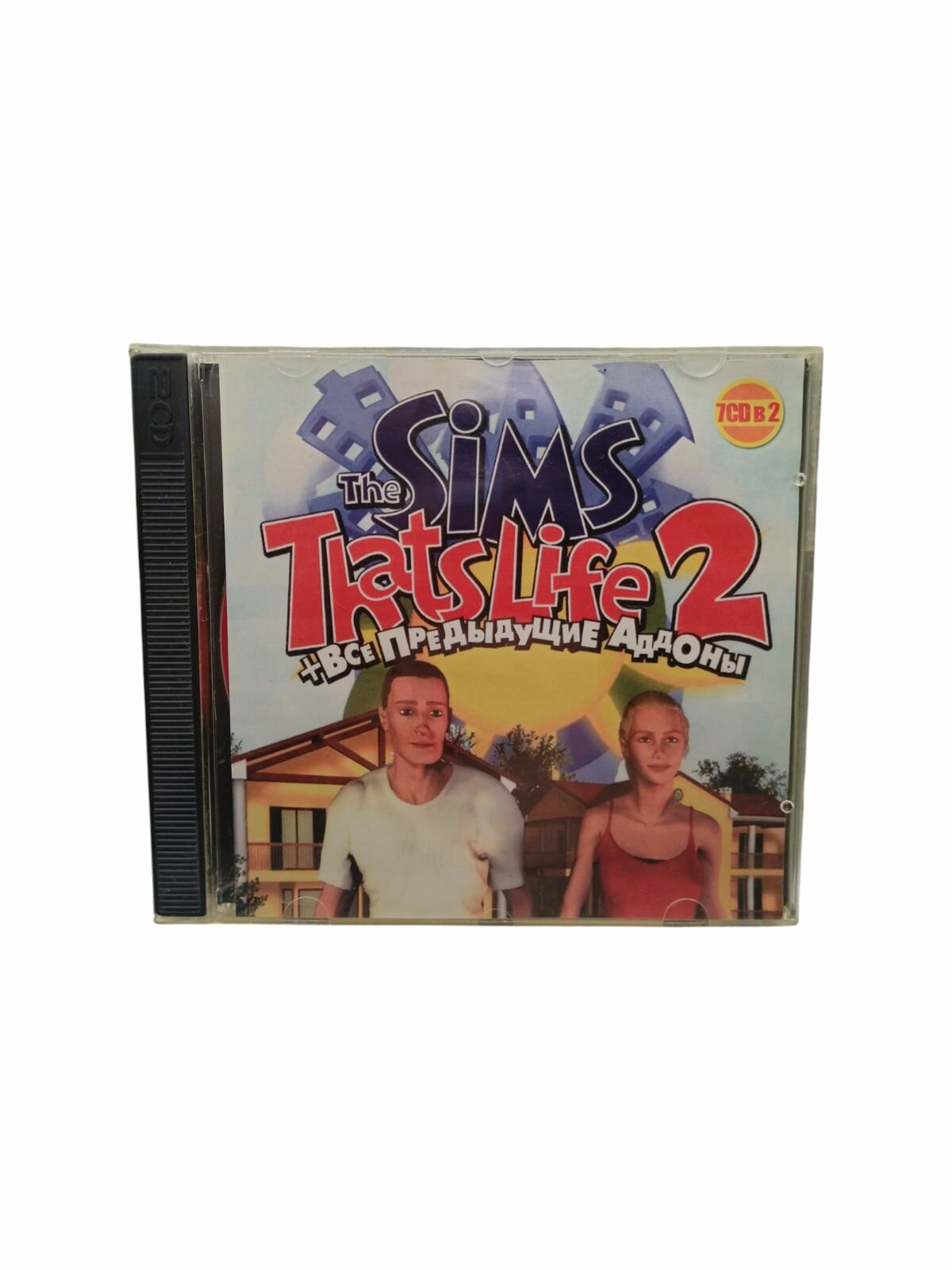 Винтажная компьютерная игра The sims thats life 2, год выпуска 2002