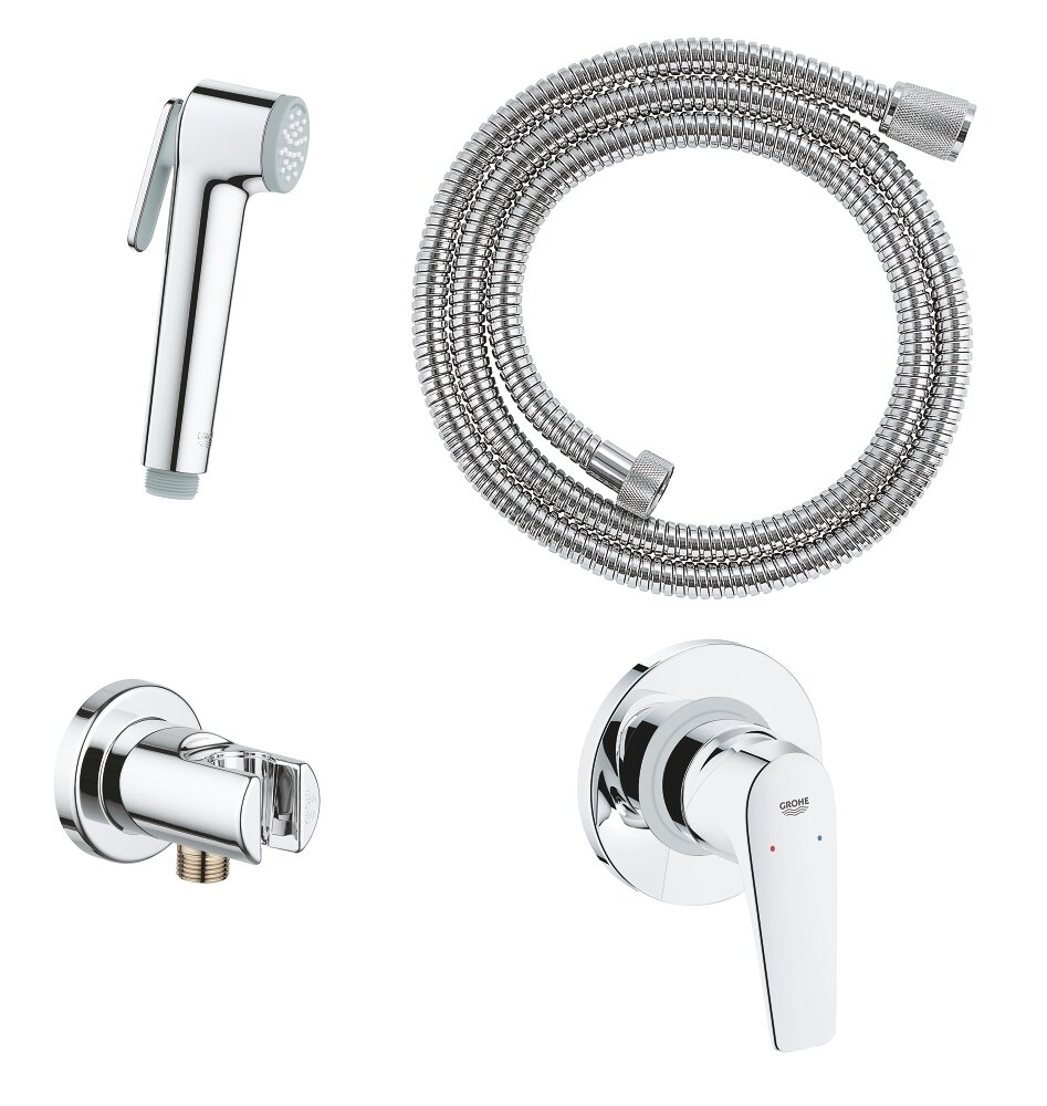 Готовый комплект для гигиенического душа скрытого монтажа 29328000 GROHE BauFlow хром