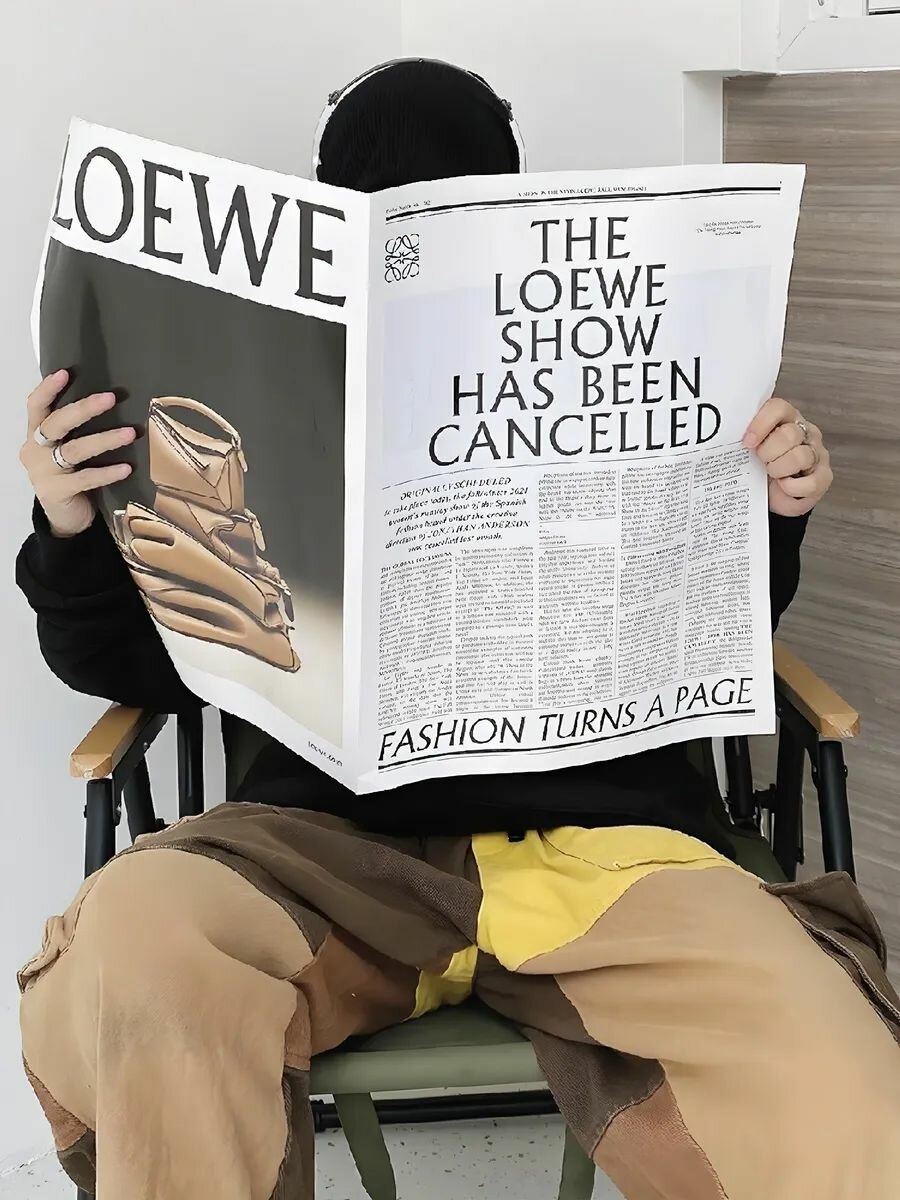 Муляж журнала для декора и фотосессий фотофон реквизит Loewe 42х62 см