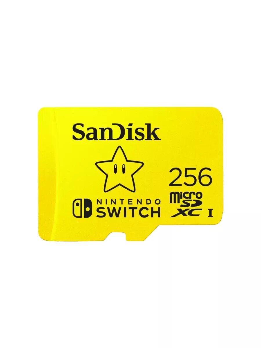 Карта памяти SanDisk microSDXC UHS-I card for Nintendo Switch 256GB. Цвет: желтый