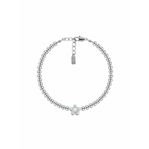 фото Браслет oh mary did, гематит, жемчуг swarovski синтетический, 1 шт., размер 16 см, размер one size, голубой