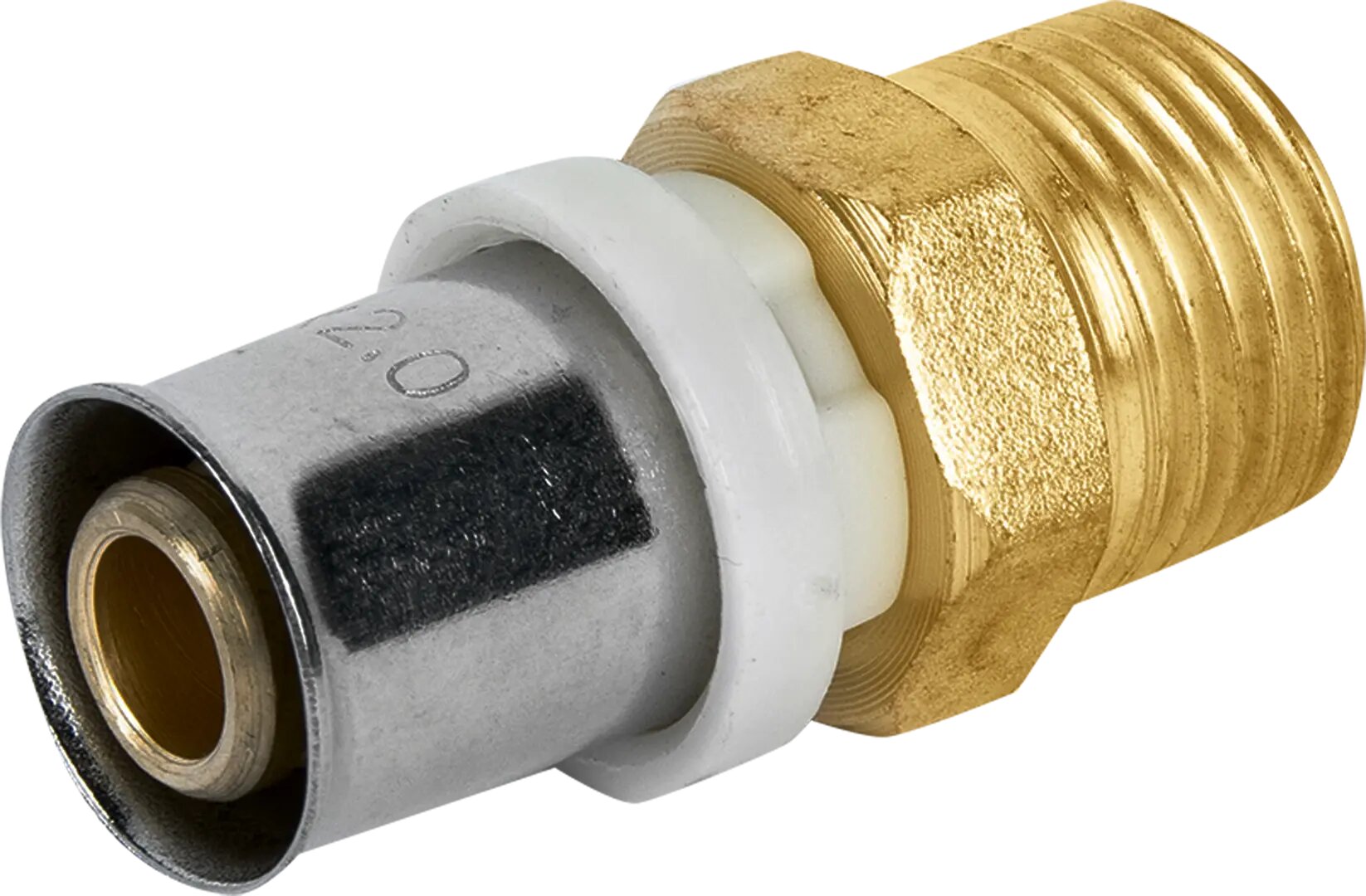 Муфта комбинированная Aquabeam 1 2x16 мм НР латунь ABP 201  Y 001604