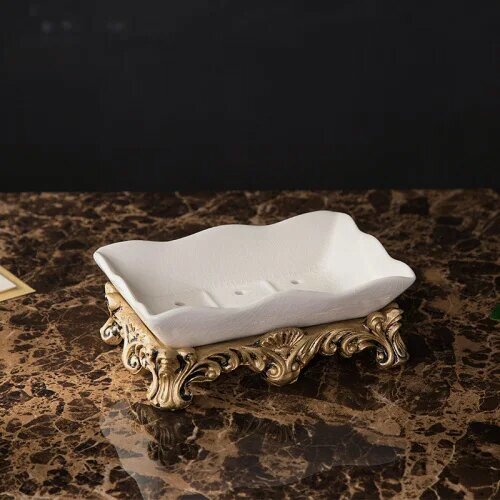 Изображение товара Керамический набор. Соответствует стандарту. Единица: белый 1. Цвет: мыльница