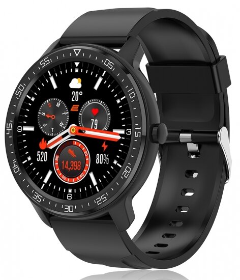 Смарт-часы 2E Alpha X 46 mm Black-Silver стильные смарт-часы с широким набором функций