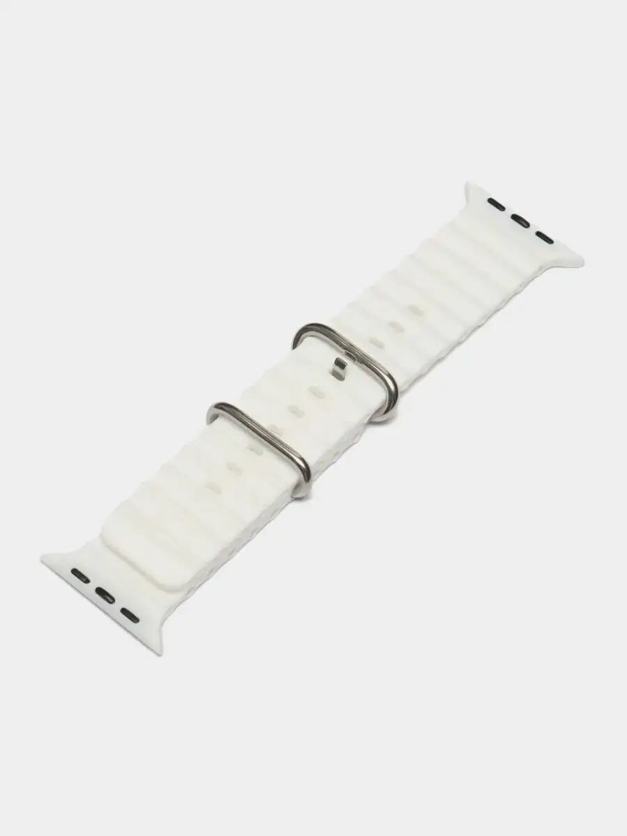 Ремешок для Apple Watch 44mm 45mm 46mm 49mm Ocean Band, Белый — фото 1