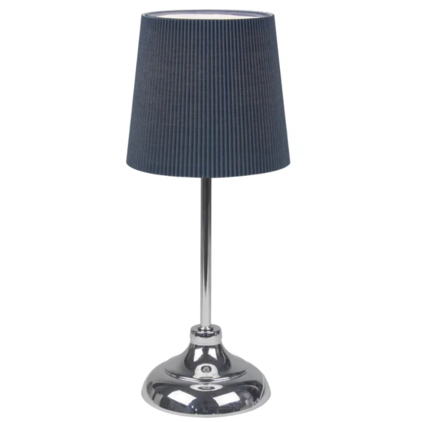 Светильник настольный декоративный под лампу Е14 UML-B309 E14 CHROME-DARK BLUE 40W. Хром-Темно-синий.
