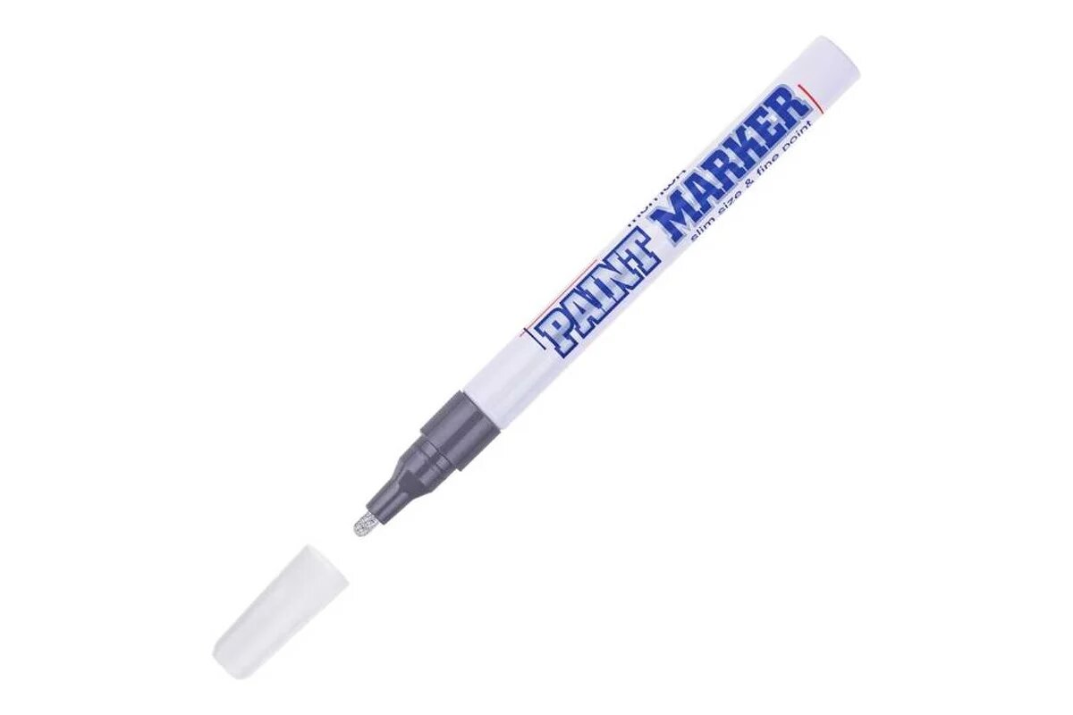 Munhwa Маркер-краска Slim серебро 2 мм нитро-основа 12 шт в упаковке SPM-06