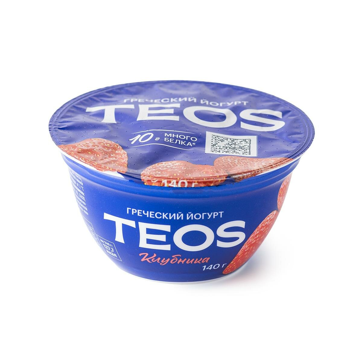 Йогурт греческий Teos «Савушкин» Teos клубника 2%