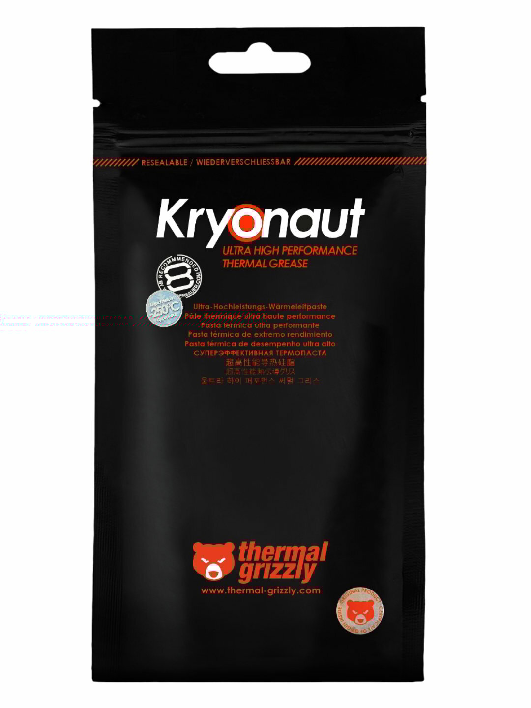 Термопаста Thermal Grizzly Kryonaut, для эффективного теплообмена 1г