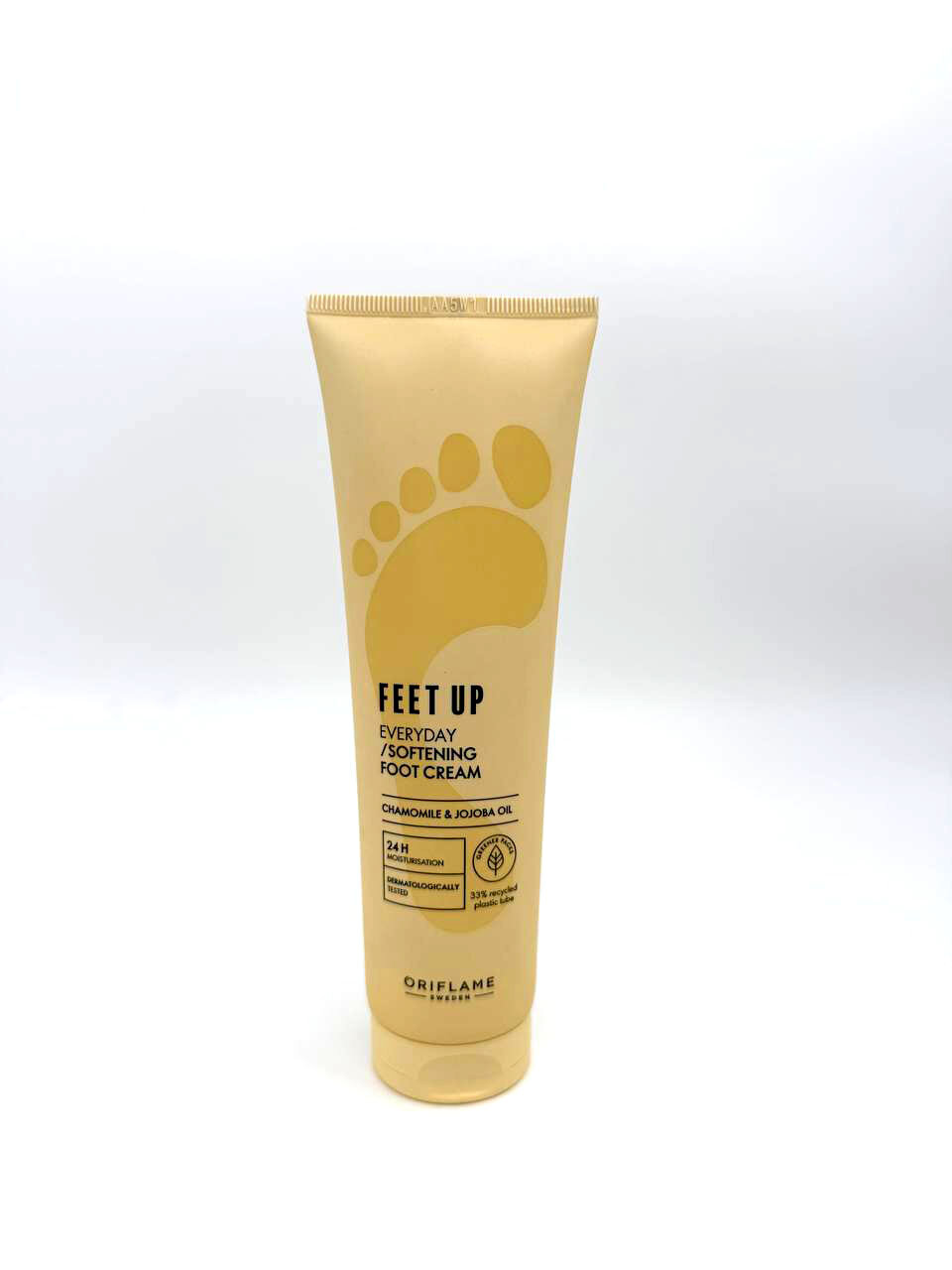 Крем для ног Oriflame Feet Up, ежедневное смягчение, ромашка и масло жожоба, 24 часа увлажнения 150мл