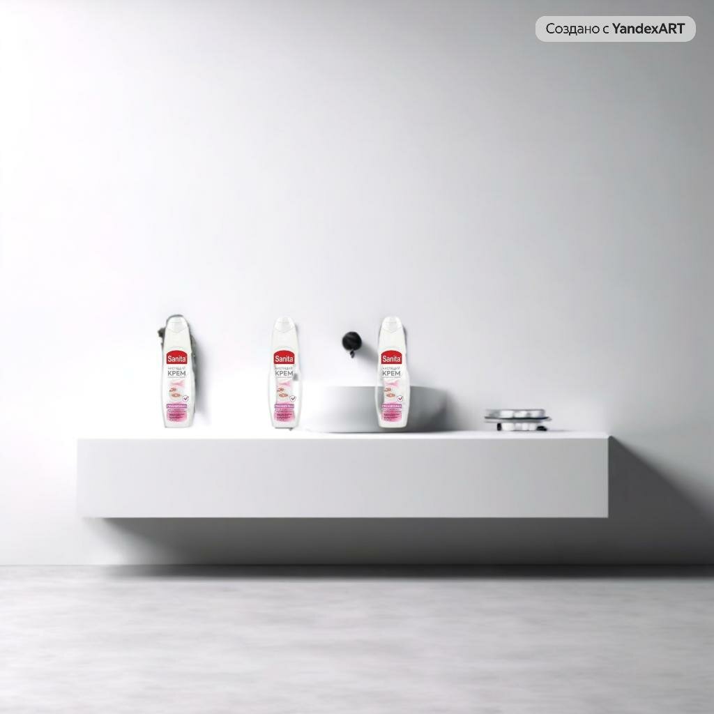 Средство чистящее стеклокерамика Sanita, чистящий крем, 600 гр, 3 шт