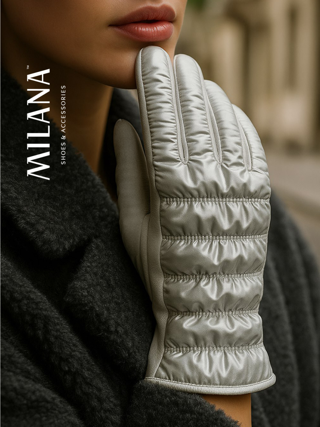 Перчатки Milana для женщин  размер б р  бежевый