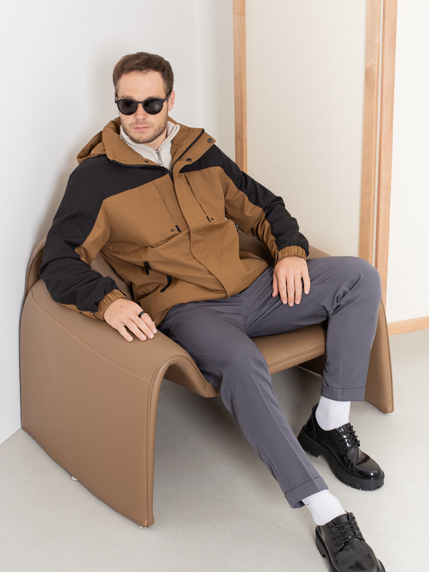 Ветровка BRANKI, размер 2XL-3XL, коричневый