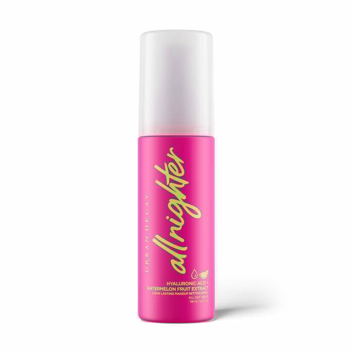 Urban Decay All Nighter Hyaluronic Acid Dewy Setting Spray – фиксирующий спрей для макияжа с гиалуроновой кислотой , 100 мл