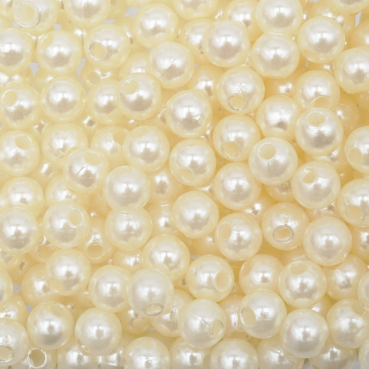 Бусины для рукоделия 'жемчуг', 5 мм, 25 г, круглые, пластик, Astra&Craft (телесные)