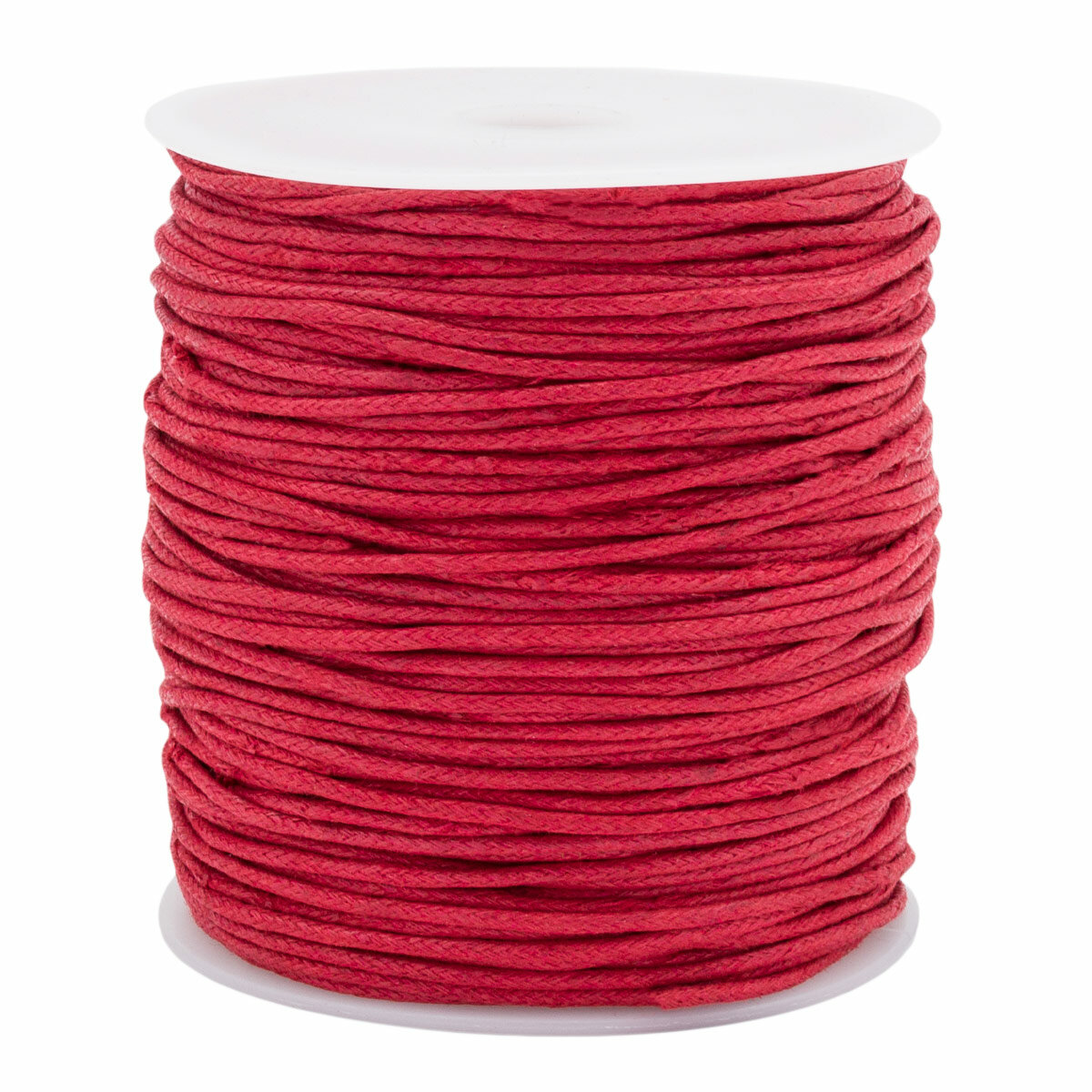 Шнур вощеный 2мм*100м, декоративный, тёмно-бежевый, хлопок, Айрис — фото 1