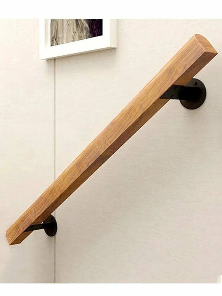 Поручень пристенный наружные лестничные ограждения поручень универсальный Массив дерева