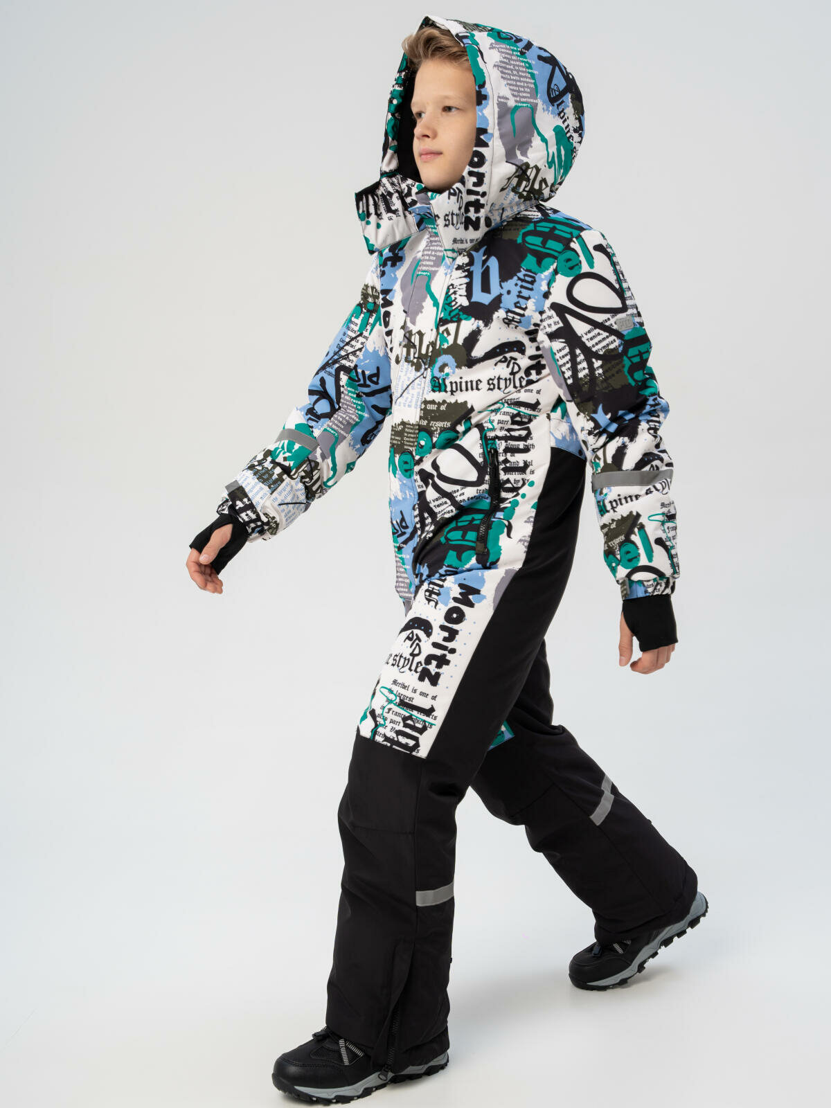 Комбинезон горнолыжный playToday размер 170  черный