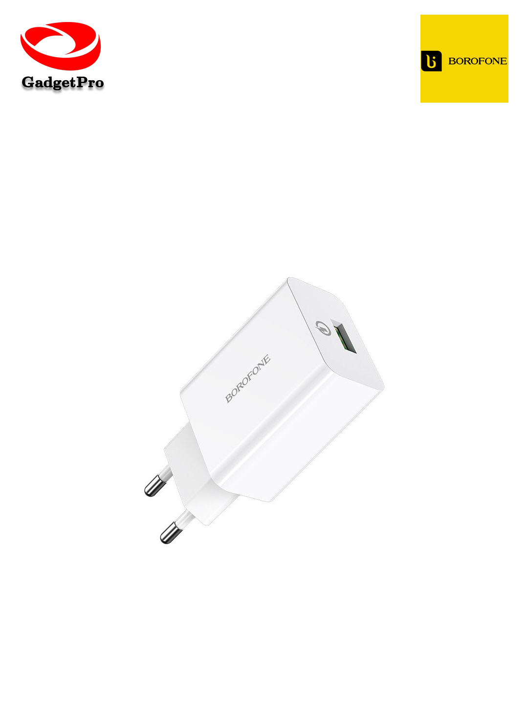 Сетевое зарядное устройство Borofone BA21A Pro 20W: быстрая зарядка, надежный адаптер питания.