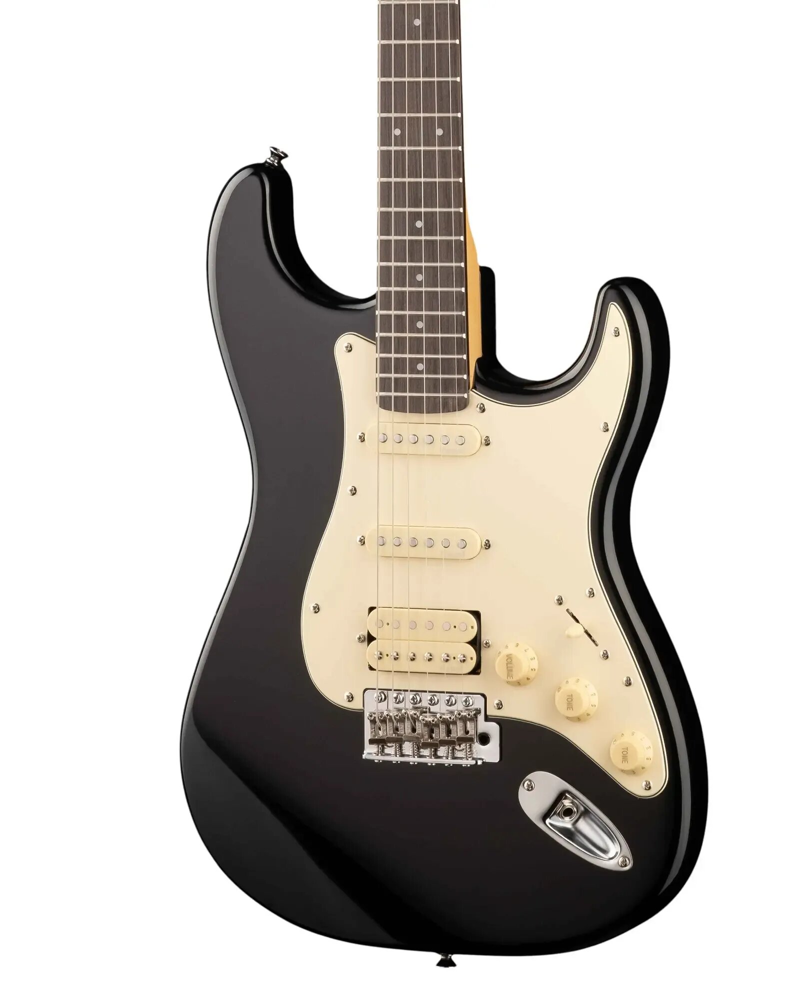 Электрогитара Prodipe ST83RA Stratocaster HSS Black — фото 1