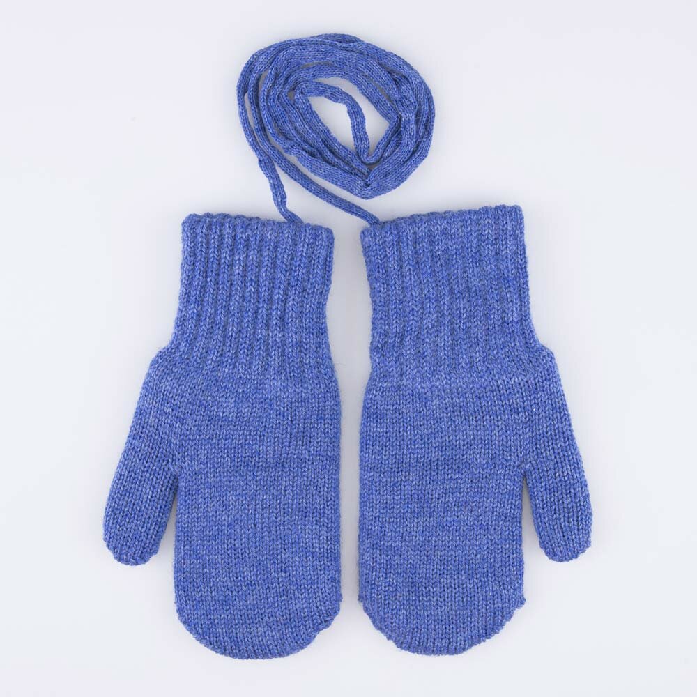 Варежки КОТОФЕЙ для мальчиков размер 4-6 лет синий2