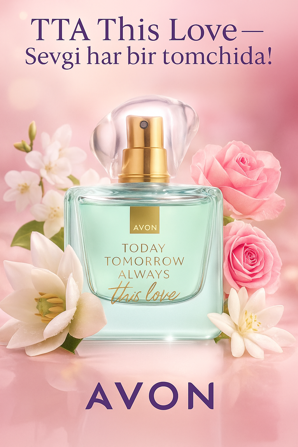 Женская парфюмерная вода с нежным цветочным ароматом любви — Tomow Always This Love 50 мл