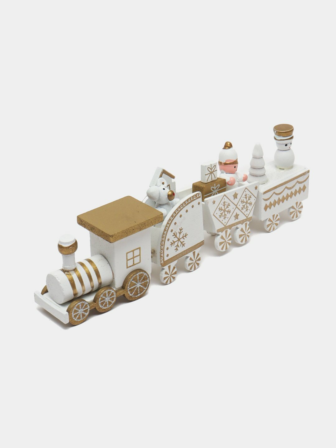 Новогодний игрушечный поезд - это замечательный аксессуар для вашей елки