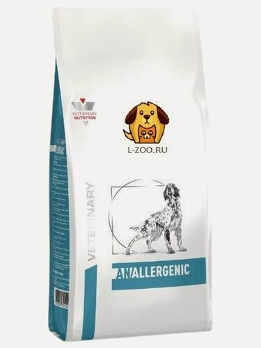 Изображение товара Anallergenic Dog (8кг) Корм сухой полнорационный диетический для взрослых собак, применяемый при пищевой аллергии или пищевой непереносимости. Ветеринарная диета.