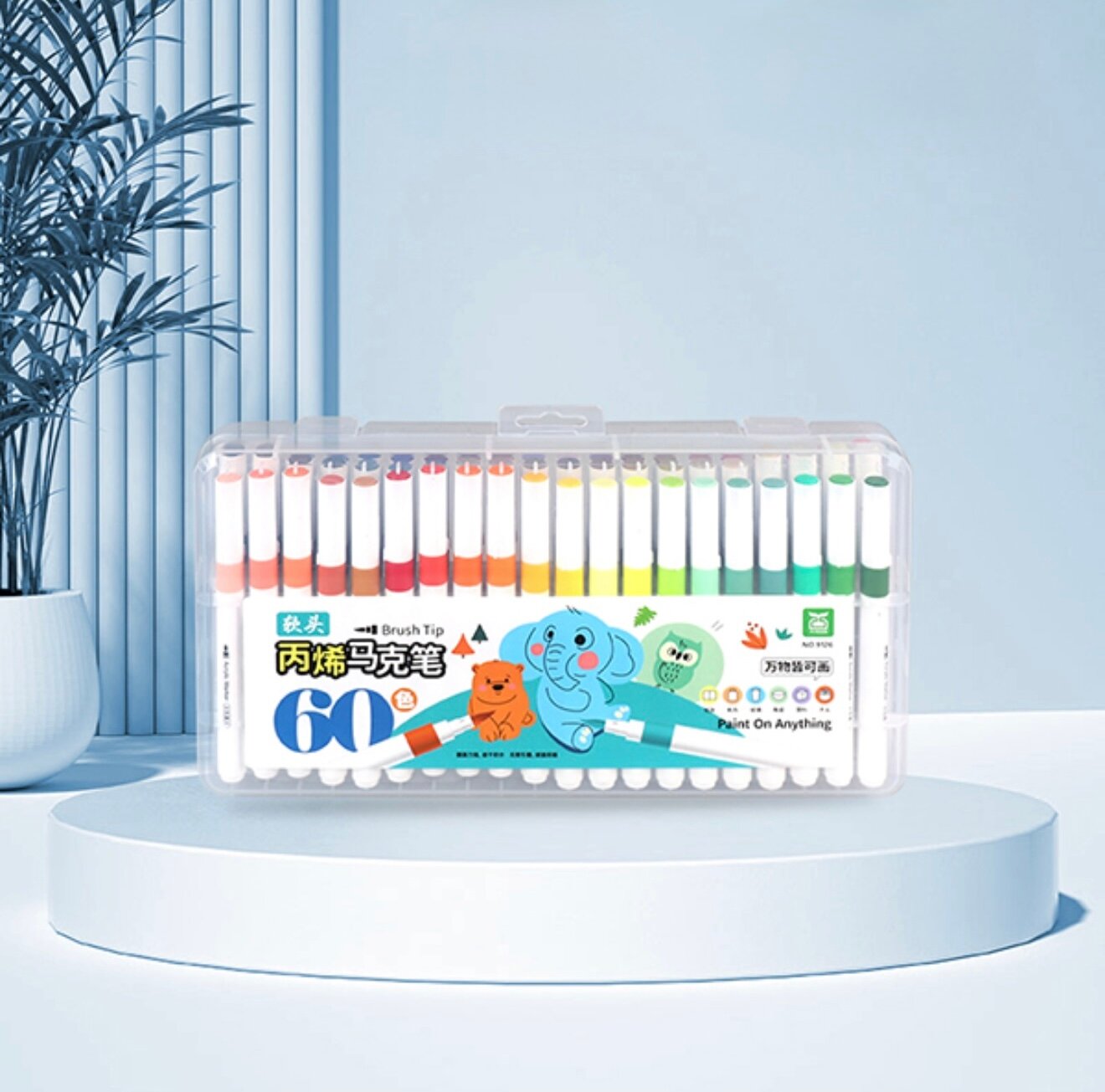 Акриловые маркеры 12-60 цветов — идеален для художников, дизайнеров и творчества!