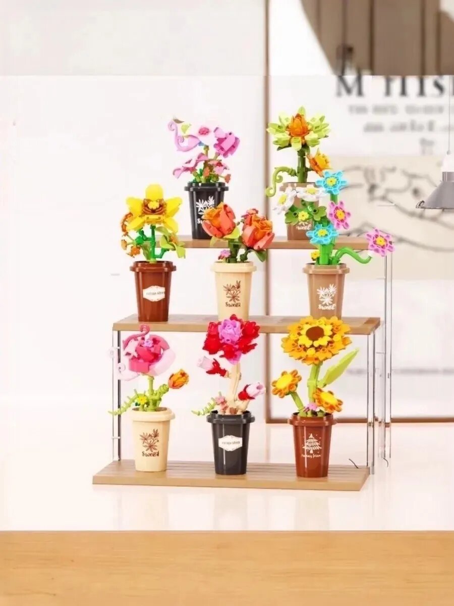 Конструктор Цветы в горшках — фото 1