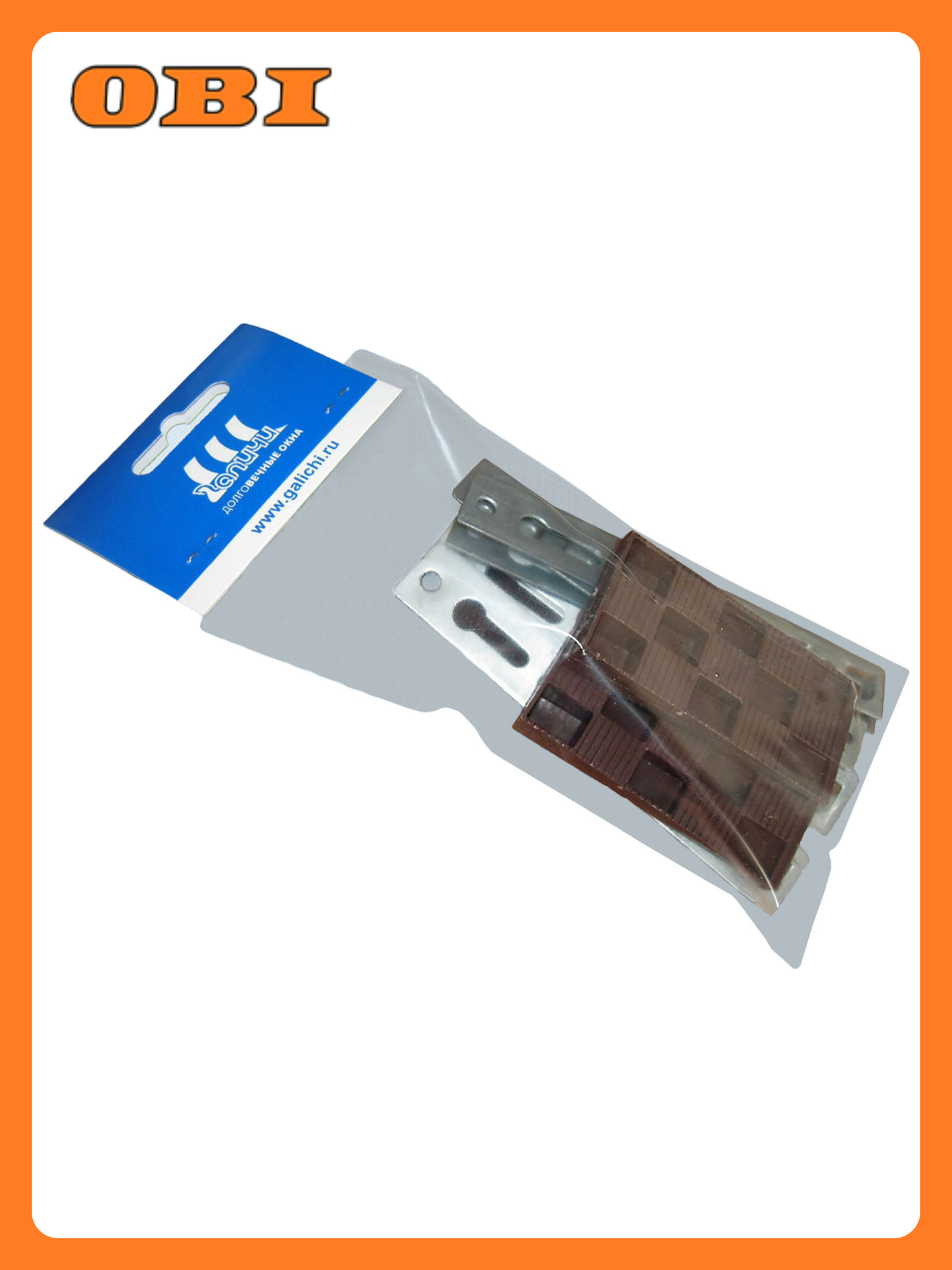 Комплект монтажный Galichi для окон нержавеющая сталь анкерные пластины и монтажные клинья