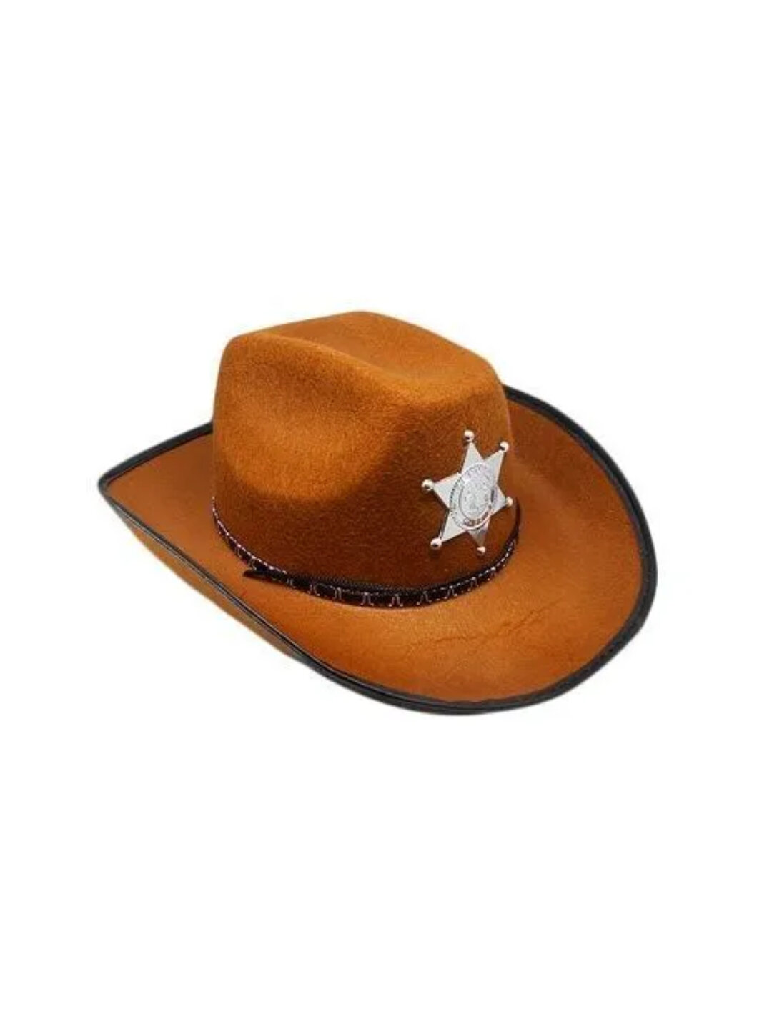 Шляпа  для взрослых и детей, размер 30-32, коричневый — фото 1