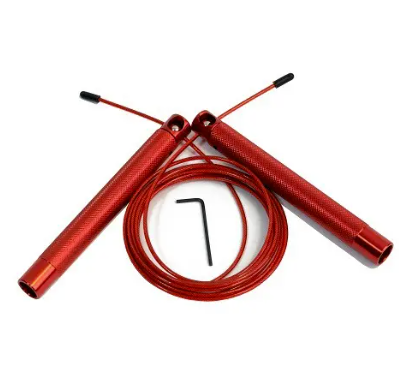 Скакалка металлическая WEEKEND FIT красная 3м в тканевом мешке — фото 1