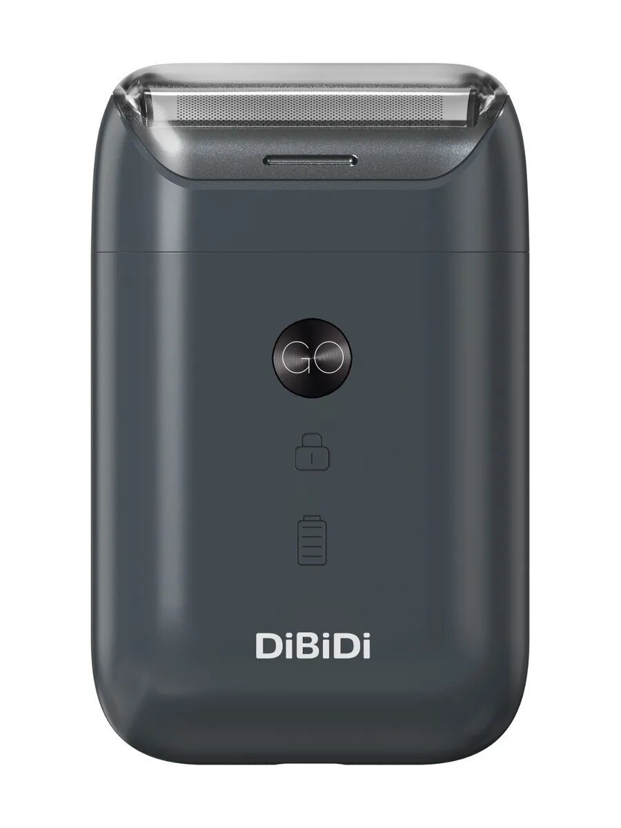 Электробритва шейвер DiBiDi GO, 2 головки, кованые ножи, мужская, роторный для бритья, USB Type-C