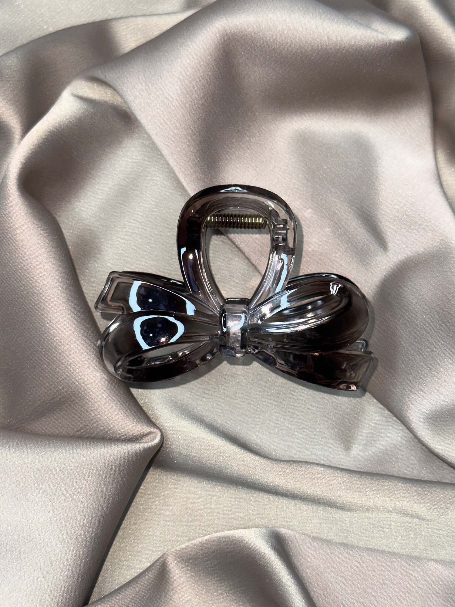 Гелевая , прозрачная заколка для волос, Бабочка, подойдет для все типов волос , цвет нео граффит