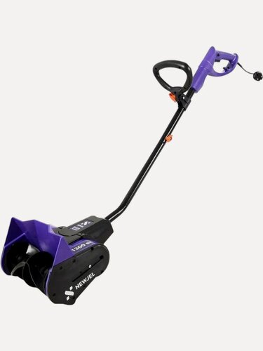 Изображение товара Снегоуборщик электрический NEWJEL NJ40101 1.3 кВт, ширина захвата 30 см, выброс 9 м, бесщеточный, пластиковый шнек