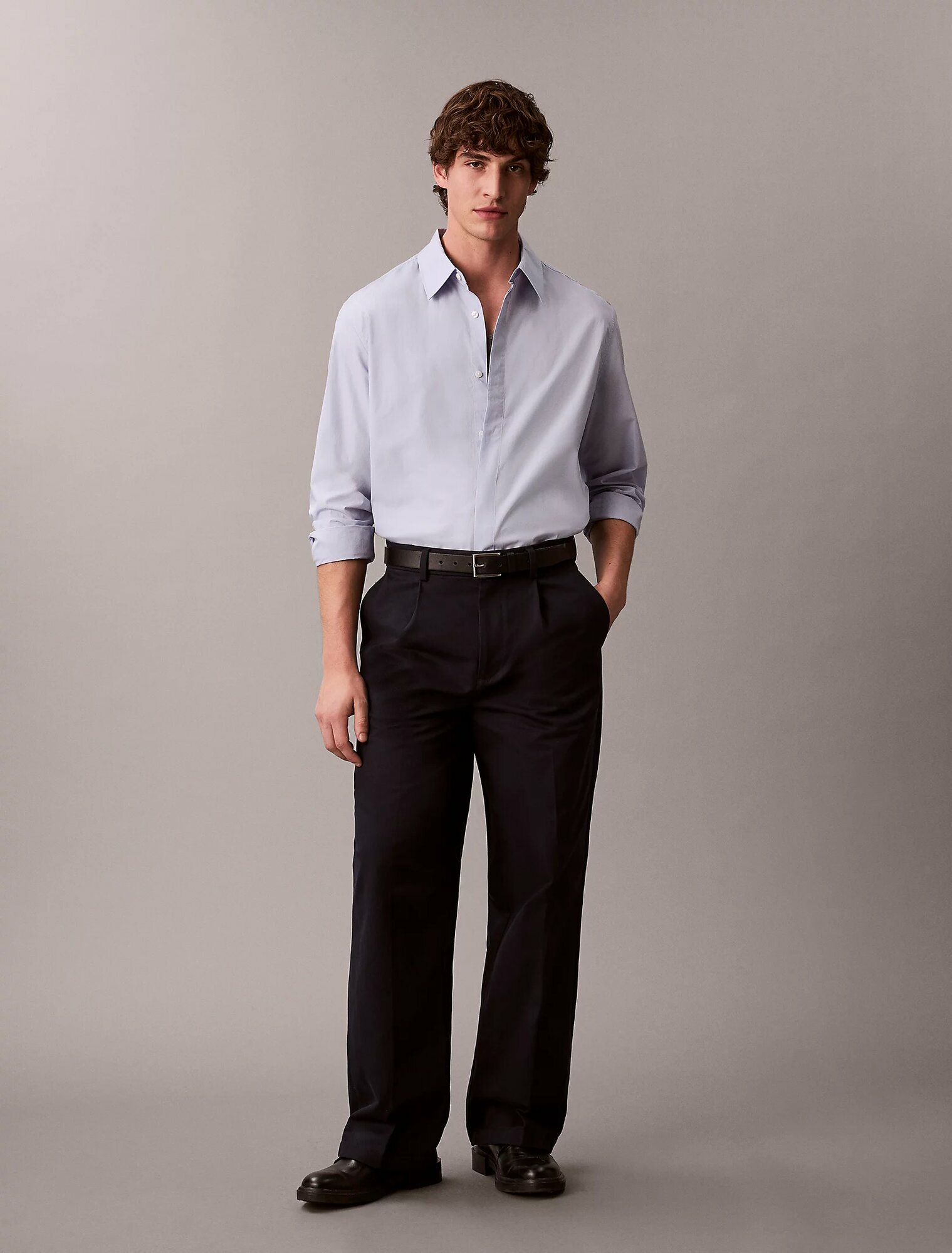 Рубашка CALVIN KLEIN, размер L, синий — фото 1