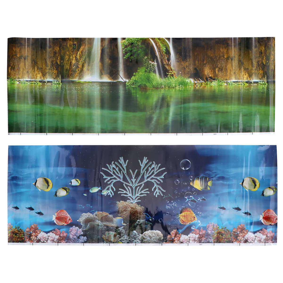 Обои Для Аквариума С Клеящейся Основой Морской Ландшафт 102x40cm