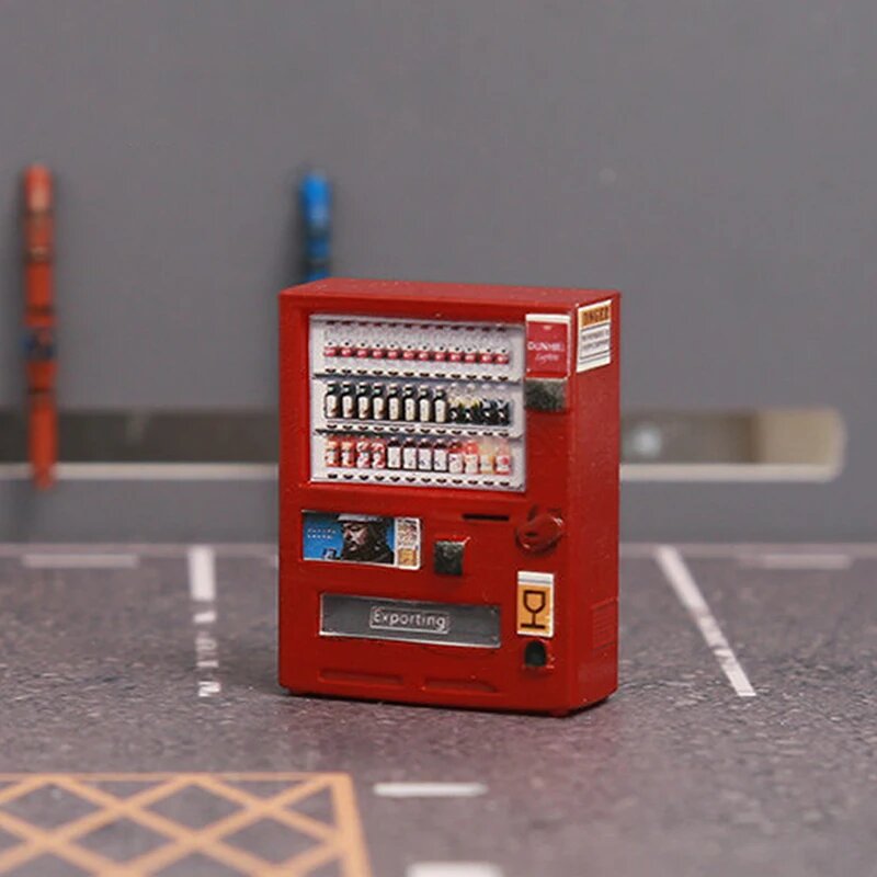 Миниатюрный торговый автомат для напитков 1/64, красный