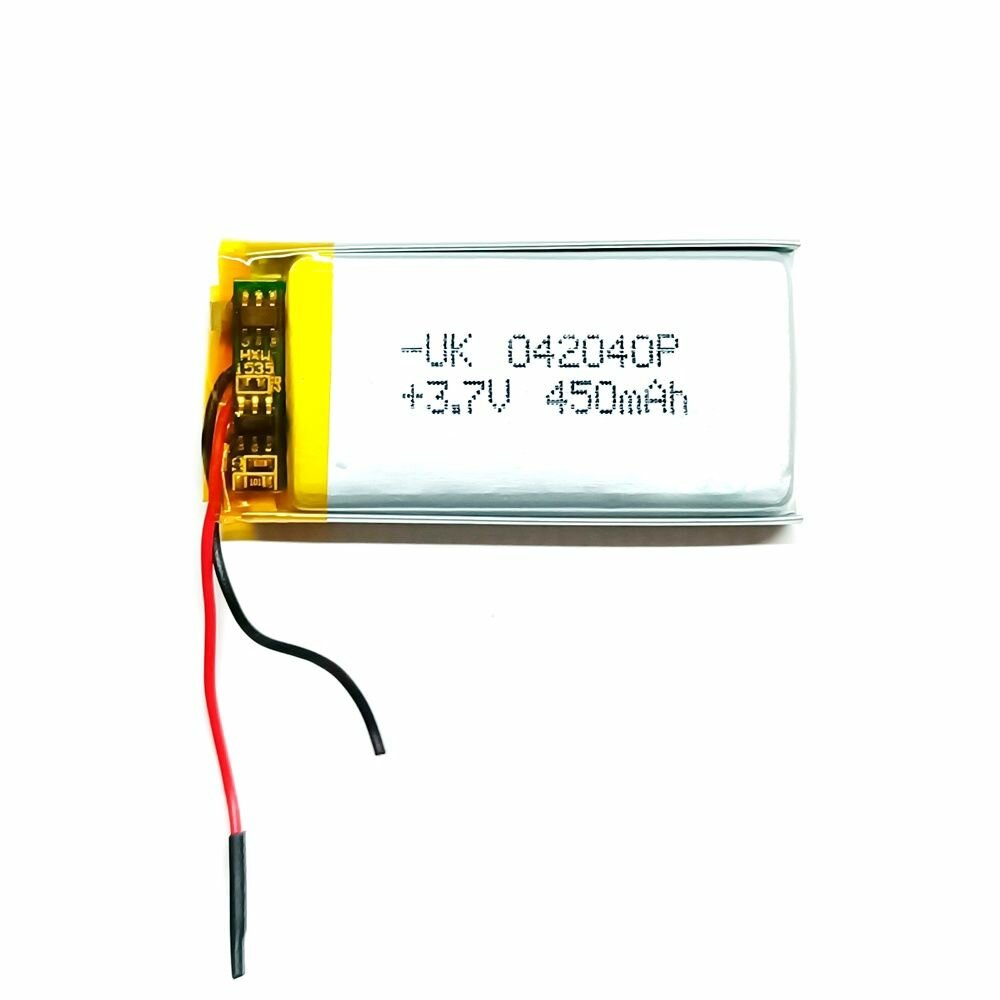 Inspector Samum аккумулятор 450mAh 3.7v 2 провода (батарея на видеорегистратор совместимая универсальная)