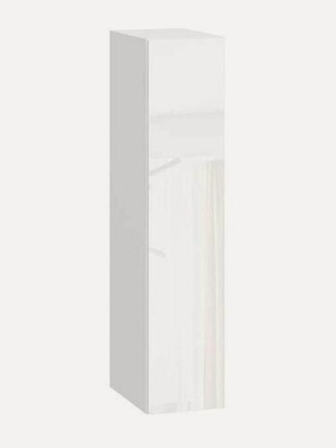 Изображение товара Кухонный модуль навесной, шкаф Тандем с полками, с доводчиками, 20х29.6х91.2 см, Белый / Белый глянец (Бруно)